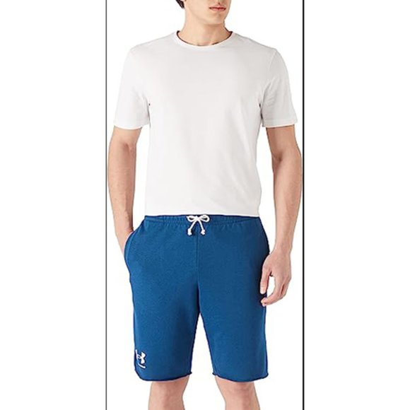 Men's UA Rival Terry Shorts,10" inseam - Picture 2 of 6